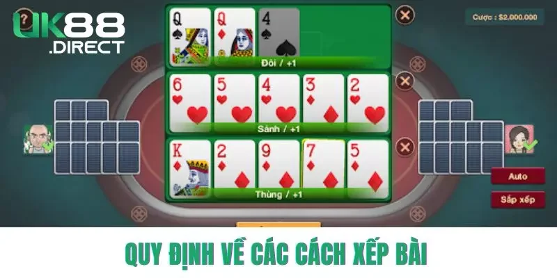 Quy định về các cách xếp bài